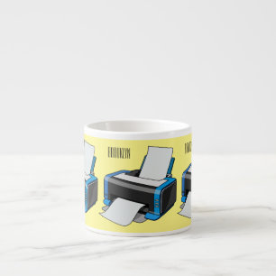 Xícara De Espresso Ilustração do desenho da impressora