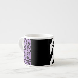 Xícara De Espresso Impressão Leopardo, Impressão Zebra, Impressão Ani