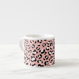 Xícara De Espresso Impressão Leopardo, Manchas Leopardo, Leopardo Ros