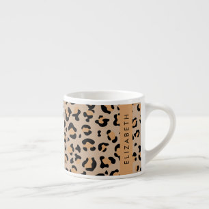 Xícara De Espresso Impressão Leopardo, Manchas, Leopardo Marrom, Seu