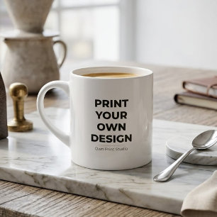 Xícara De Espresso Impressão Personalizada Imprimindo o Meu Sob Enc