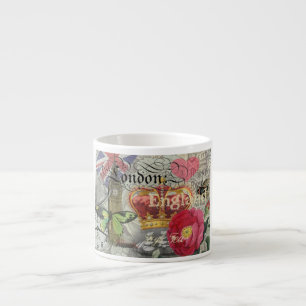 Xícara De Espresso Impressão Trabalho de arte de Viagens vintage de L