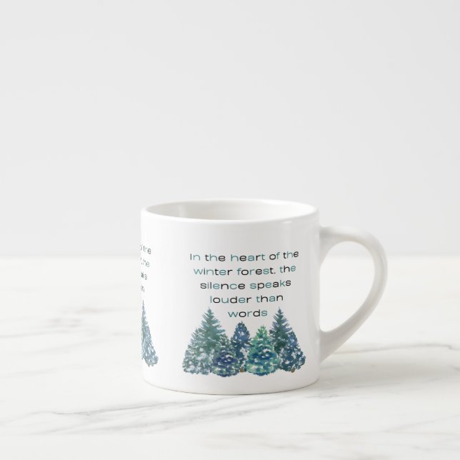 Xícara De Espresso In The Heart Of The Winter Forest  (Direita)