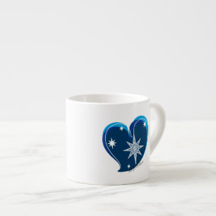 Xícara De Espresso inverno no amor-assinatura-azul
