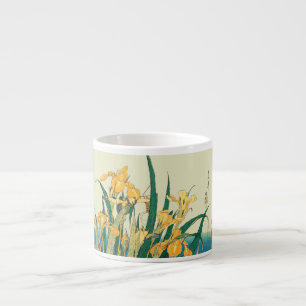 Xícara De Espresso Iris com Gafanhoto de Hokusai Impressão Vintage Ja