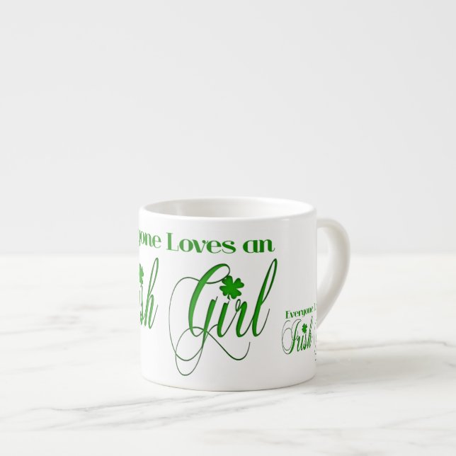 Xícara De Espresso Irish Girl (Frente Esquerda)