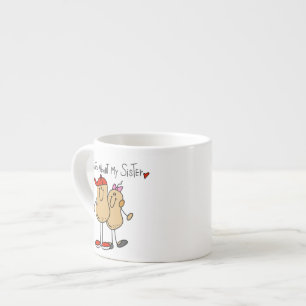 Xícara De Espresso Irmão-Louco Por Minha Irmã
