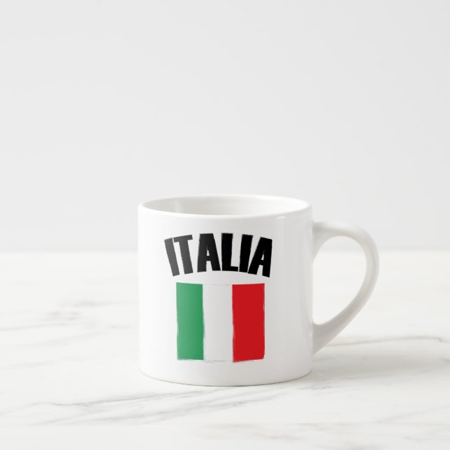 Xícara De Espresso Italia Flag Itália (Direita)
