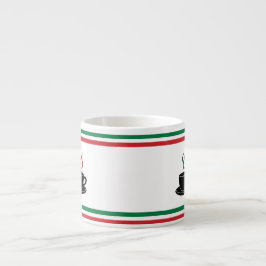 Xícara De Espresso Italian stripes espresso 
