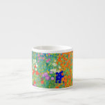 Xícara De Espresso Jardim Flor Gustav Klimt<br><div class="desc">Espresso Cup,  que apresenta o Jardim Flor de pintor de óleo de Gustav Klimt (1906). Um belo jardim de flores roxas,  vermelhas,  brancas,  azuis e laranja. Um presente de excelente para fãs de Arte Nouveau e de Arte Austríaca.</div>