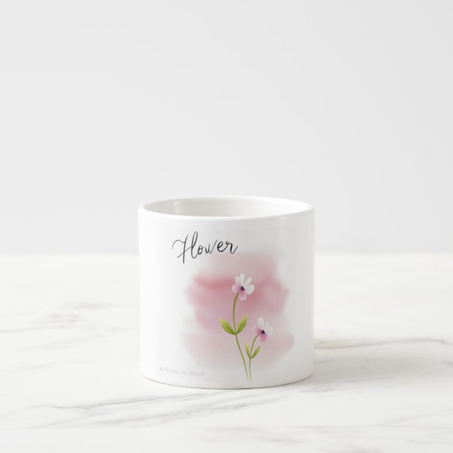 Xícara De Espresso Jasmine Flower Cup (Frente)