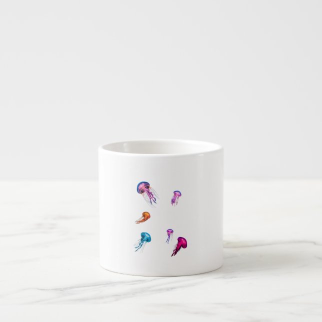 Xícara De Espresso jellyfish cup (Frente)