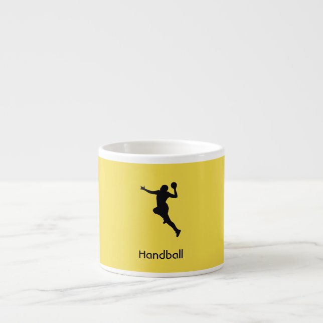 Xícara De Espresso Jogador de Andebol (Frente)