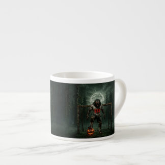 Xícara De Espresso Jogador de Futebol Lobisomem Arte de Terror de Hal