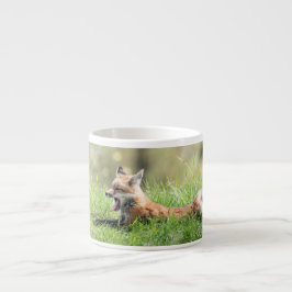 Xícara De Espresso Jogo do Fox vermelho