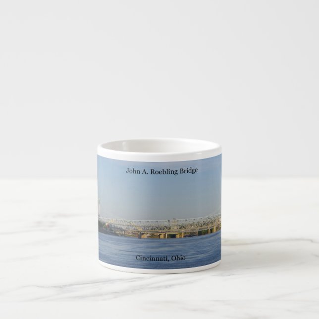 Xícara De Espresso John A Roebling Bridge espresso mug (Frente)