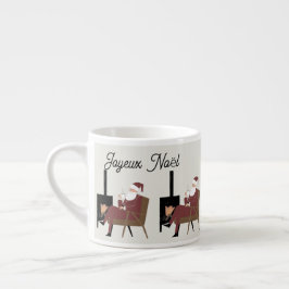 Xícara De Espresso Joyeux Noël Tasse Expresso Père Noël Cocooning