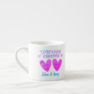 Xícara De Espresso Juntos para sempre - Personalizar
