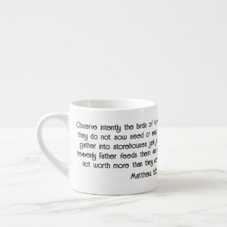 Xícara De Espresso JW Gifts Mugs Personalize Observe Birds Intently