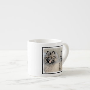 Xícara De Espresso Keeshond Brothers Painting - Arte Original de Cach