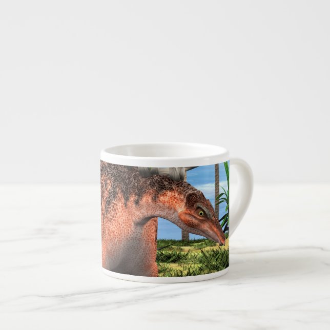 Xícara De Espresso Kentrosaurus Dinossauro Selva Arte Pré-Histórica (Frente Esquerda)