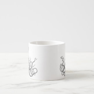 Xícara De Espresso Kraken - polvo gigante preto/Cthulu