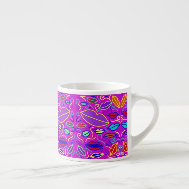 Xícara De Espresso Lábios vibrantes - Espresso Mug (Direita)