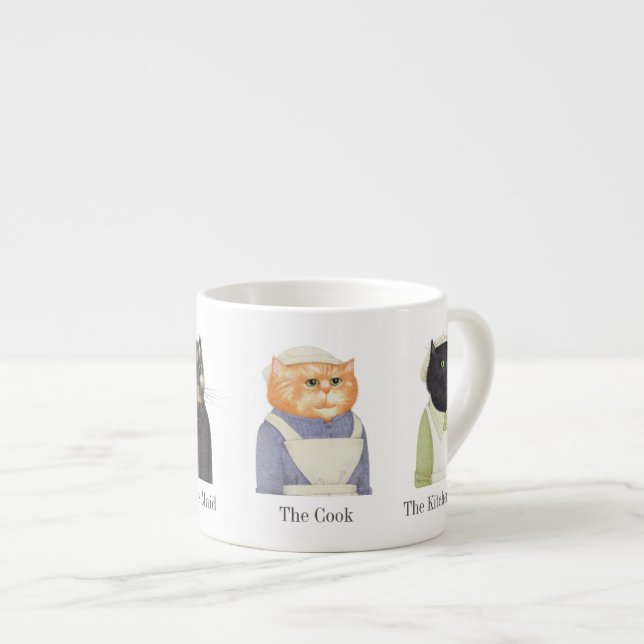 Xícara De Espresso LADY CATS Espresso Taça + Texto (Frente Esquerda)