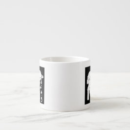 Xícara De Espresso Lâmpada com Flores