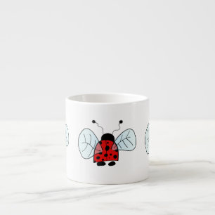 Xícara De Espresso Lâmpada de Mesa Ladybug