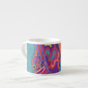 Xícara De Espresso Lâmpadas de aranha, abstrato