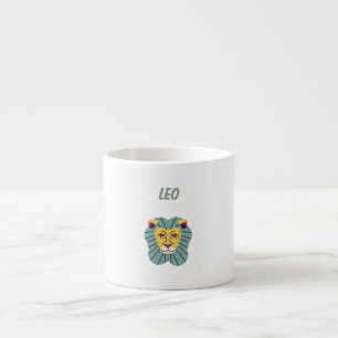 Xícara De Espresso Leo Fofo, impressão de signo do zodíaco, signo est