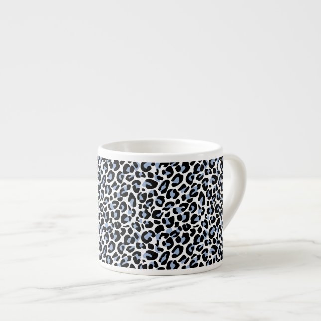 Xícara De Espresso Leopardo - Impressão Espresso Mug (Frente Esquerda)