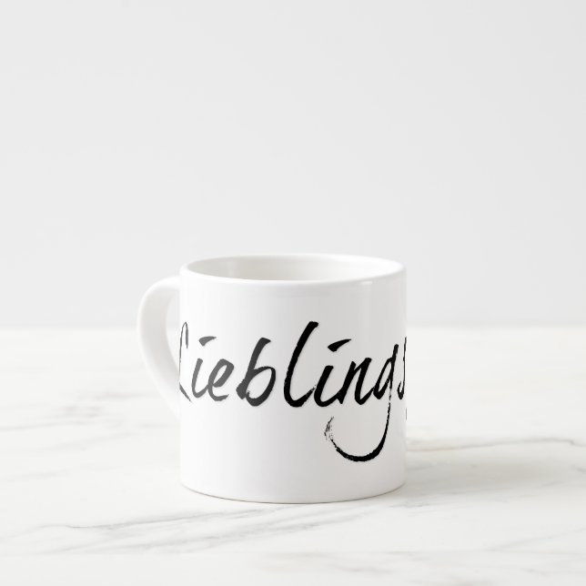 Xícara De Espresso Lieblingspapa - Schwarzer Schriftzug 00001 (Frente Esquerda)
