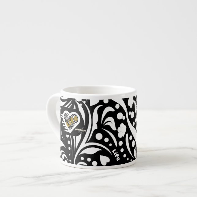 Xícara De Espresso Life Cote Black Espresso Mug, poeta Adiela Akoo (Frente Esquerda)
