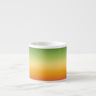 Xícara De Espresso Limão de limão-laranja-verde-tropical de Verão