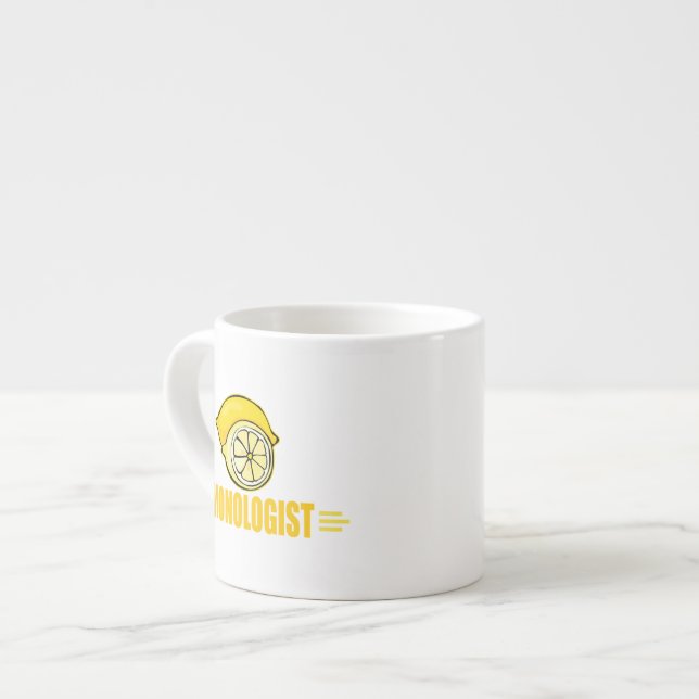 Xícara De Espresso Limão Engraçado (Frente Esquerda)