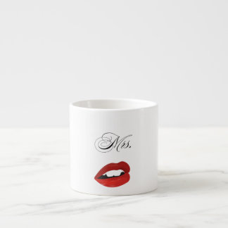 Xícara De Espresso Lipstick Kiss Valentine Mug