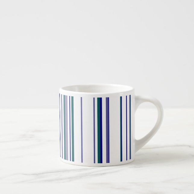 Xícara De Espresso Listras Modernas na Moda (Direita)