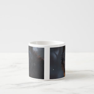 Xícara De Espresso Lobo negro