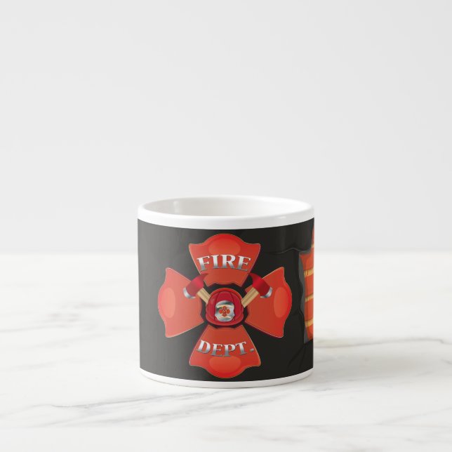 Xícara De Espresso Logotipo do Corpo de Bombeiros (Frente)