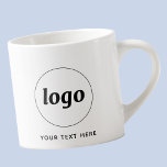 Xícara De Espresso Logotipo e Texto simples para empresa<br><div class="desc">Logotipo simples e texto personalizado para sua empresa. Substitua o logotipo e o texto por você para personalizar. Use-os você mesmo, entregue-os aos seus funcionários e colegas de trabalho, venda-os a clientes e clientes ou os entregue como material promocional para inspirar a lealdade do cliente. Perfeito para um partido corporativo,...</div>