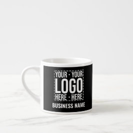 Xícara De Espresso Logotipo Empresarial Personalizado Empresa Corpora