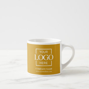 Xícara De Espresso Logotipo Moderno Simples de Marca de Empresa Perso