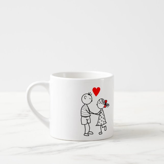 Xícara De Espresso Love Couple Espresso Cup (Esquerda)