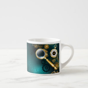 Xícara De Espresso Lupa no estilo Steampunk