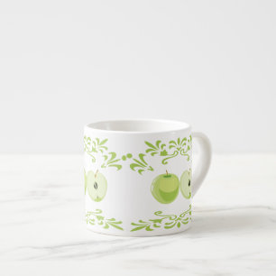 Xícara De Espresso Maçãs verdes