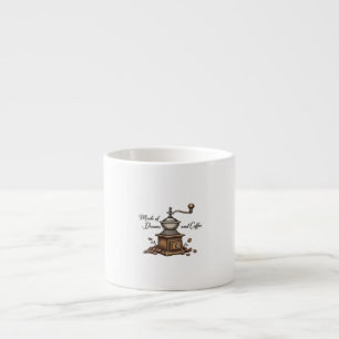 Xícara De Espresso "Made of Dreams & Coffee" Specialty Mug - Único