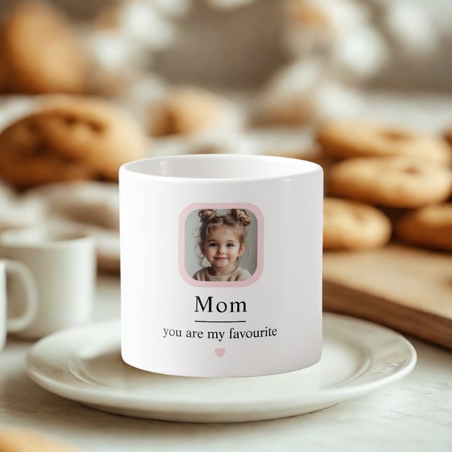 Xícara De Espresso Mãe Personalizada com Presente de Foto Infantil (Criador carregado)