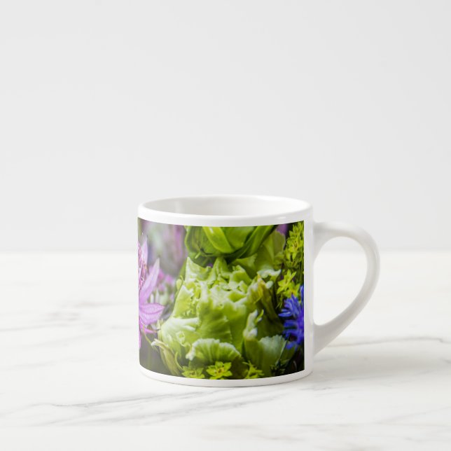 Xícara De Espresso Magia requintada de flores #1 (Direita)